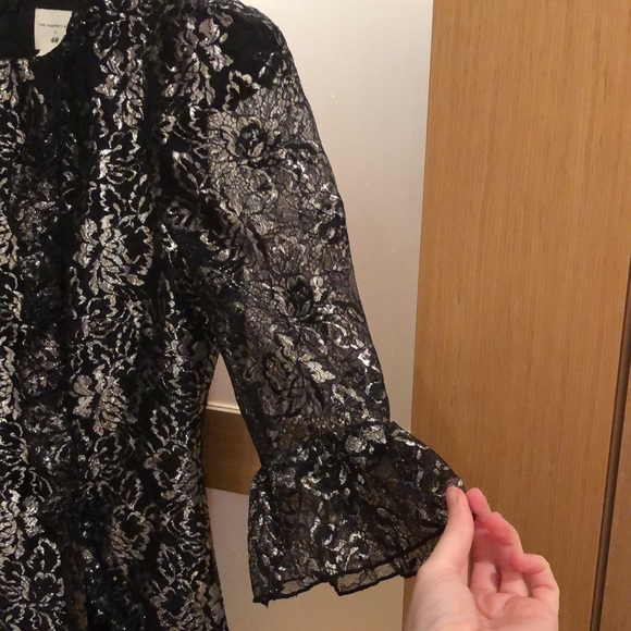 The Vampire’s Wife x H&M Black Silver Lace-Style Midi Dress - Picture 7 of 13